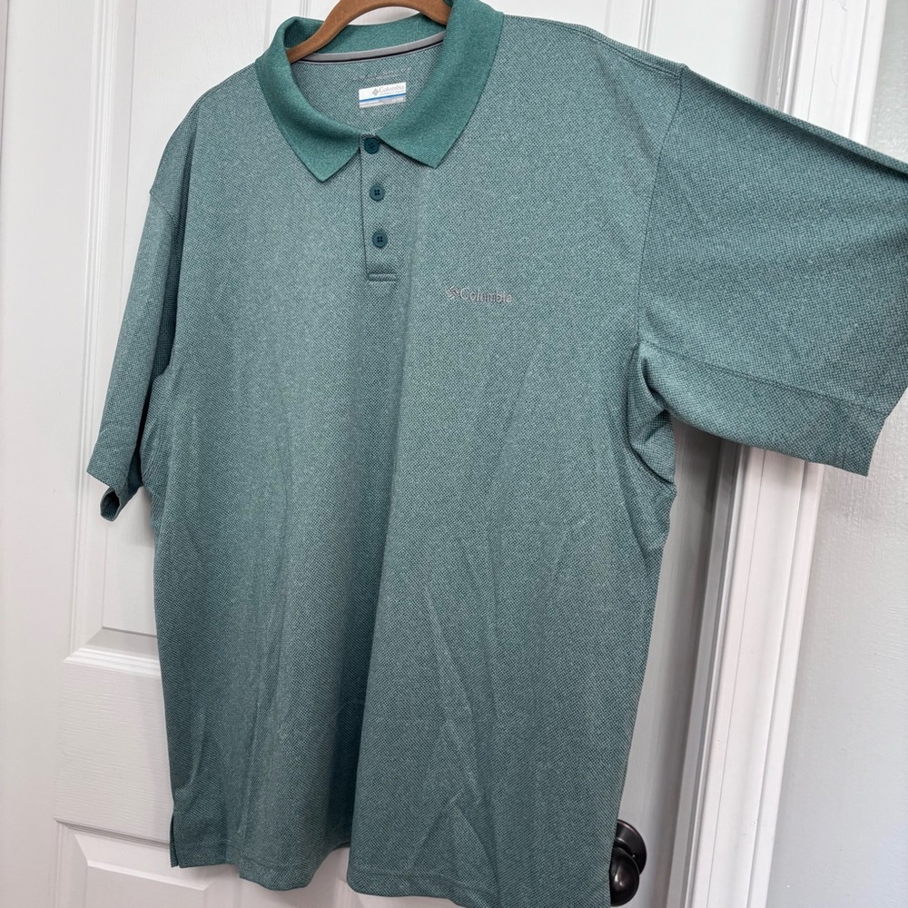 Green Omni-Shade Polo Shirt | Columbia 1X - Picture 4 of 9
